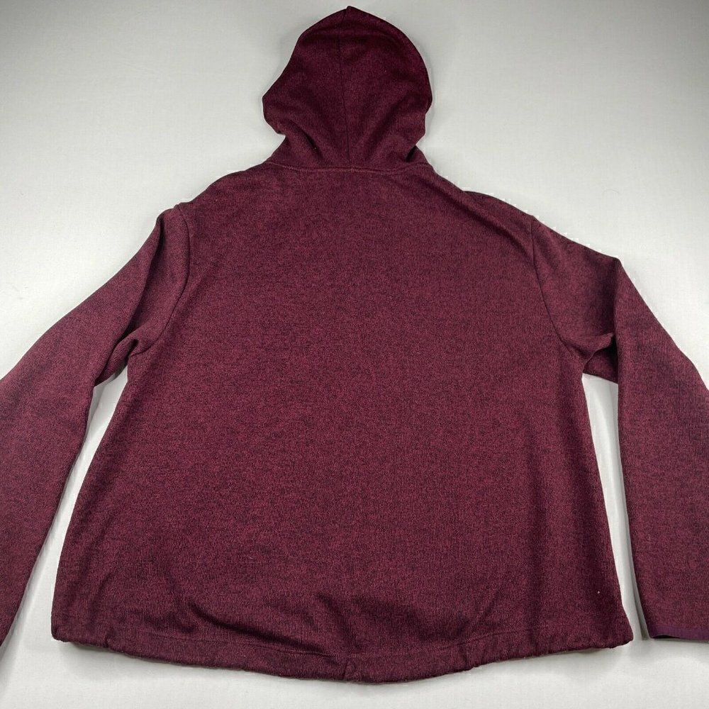 Victoria’s Secret PINK Sweater Knit Zip Jacket Maroon - Picture 3 of 6